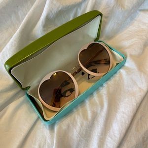Heart shaped Kate Spade glasses